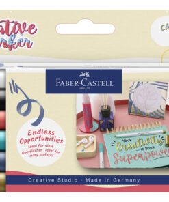 Marker creatief Faber-Castell Goldfaber beitelpunt C set a  6 stuks Soft Lettering