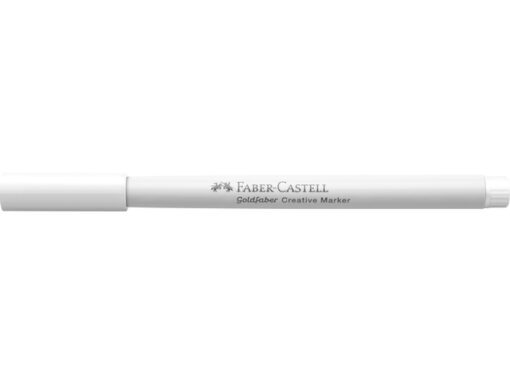 Marker creatief Faber-Castell Goldfaber beitelpunt C white  as snow (kleur nr. 501)
