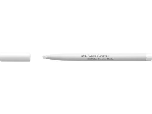 Marker creatief Faber-Castell Goldfaber beitelpunt C white  as snow (kleur nr. 501)