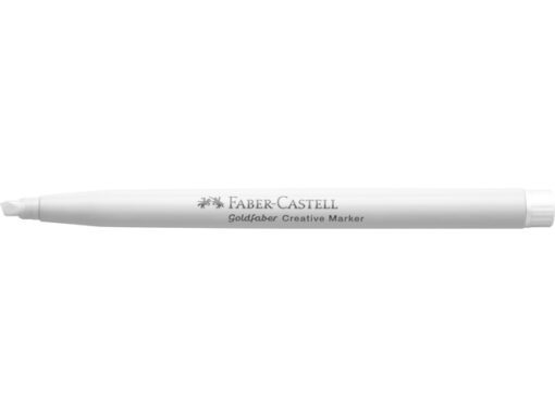 Marker creatief Faber-Castell Goldfaber beitelpunt C white  as snow (kleur nr. 501)