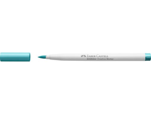 Marker creatief Faber-Castell Goldfaber brushpunt B         carribbean blue (kleur nr. 556)