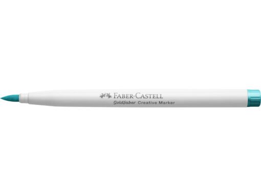 Marker creatief Faber-Castell Goldfaber brushpunt B         carribbean blue (kleur nr. 556)