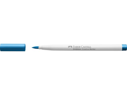 Marker creatief Faber-Castell Goldfaber brushpunt B ocean   blue (kleur nr. 543)