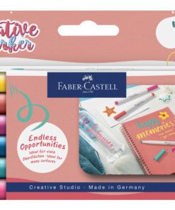 Marker creatief Faber-Castell Goldfaber brushpunt B set a 6 stuks Holiday Vibes