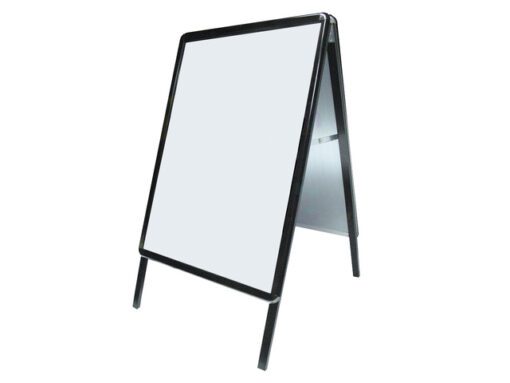 Stoepbord Seco A-frame A2 32mm zwart weersbestendig