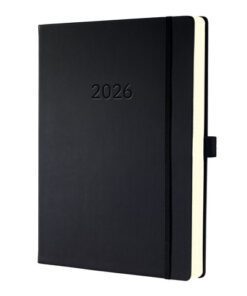 Afsprakenplanner Conceptum A4+ 2026 (NL/FR/EN/DU) zwart     Hardcover