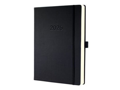 Afsprakenplanner Conceptum A4+ 2026 (NL/FR/EN/DU) zwart     Hardcover