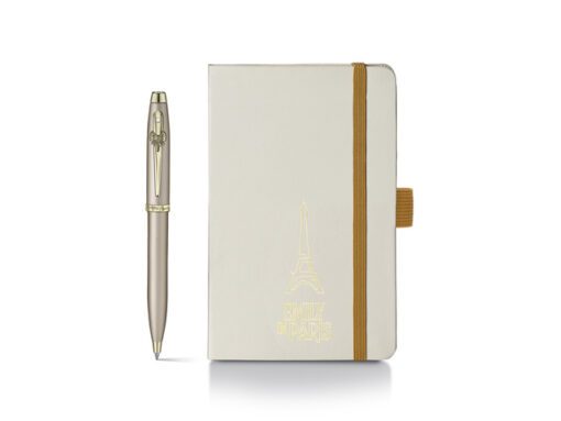 Balpen Giftset Sheaffer EMILY IN PARIS 100 9377 Champagne   gold champagne gold trims met notitieboek