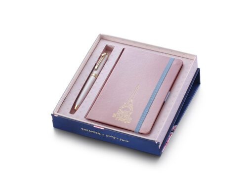 Balpen Giftset Sheaffer EMILY IN PARIS Prelude mini 9810    Pastel Pink Swarovski Crystal met  notitieboek