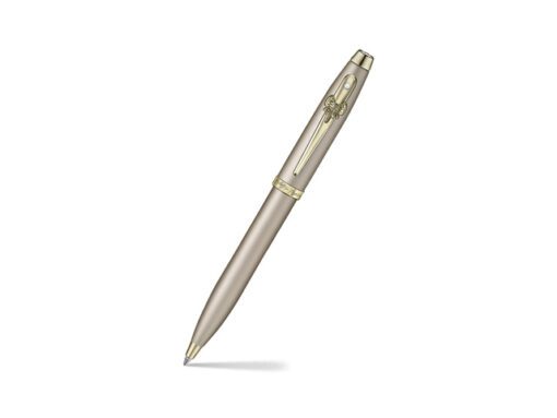 Balpen Sheaffer 100 9377 EMILY IN PARIS Champagne Gold with champagne gold trims, bow shaped clip emblem