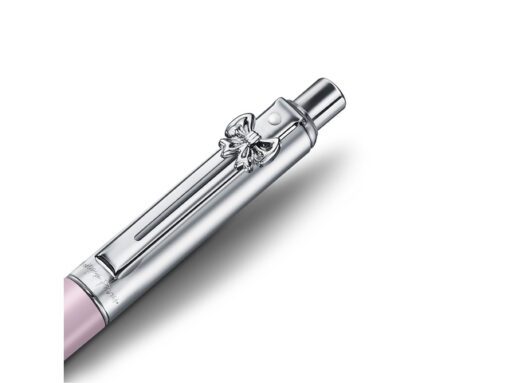 Balpen Sheaffer Sentinel 321 EMILY IN PARIS Matte Pink      chrome plated trims bow shaped clip emblem