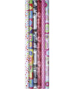 Cadeaupapier Kangaro assorti krimp à 6 rollen