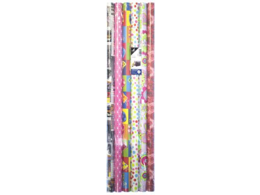 Cadeaupapier Kangaro assorti krimp à 6 rollen