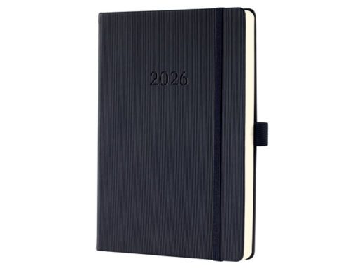 Dagagenda Conceptum A5 2026 (NL/FR/EN/DU) zwart Hardcover