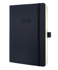 Dagagenda Conceptum A5 2026 (NL/FR/EN/DU) zwart Softcover