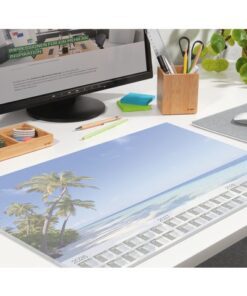 Praktische bureauonderlegger "Beach"  in formaat ca. A2 (59