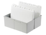 Kaartenbak HAN breed A5 kunststof lichtgrijs