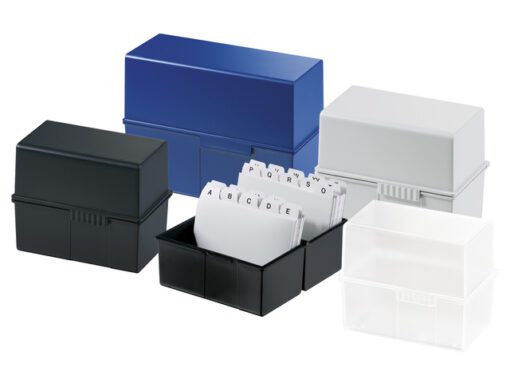 Kaartenbak HAN breed A5 kunststof lichtgrijs