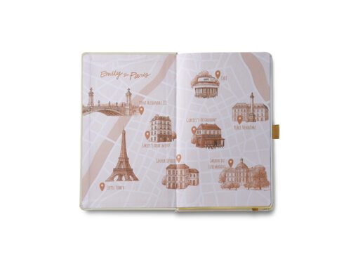 Notitieboek Sheaffer medium EMILY IN PARIS 90gr Embossed    Eiffel Tower Beige