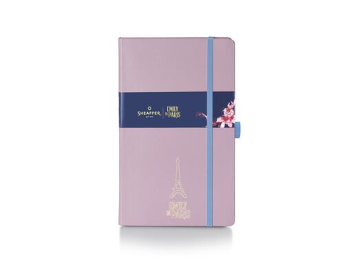 Notitieboek Sheaffer medium EMILY IN PARIS 90gr Embossed    Eiffel Tower Roze