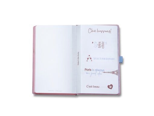 Notitieboek Sheaffer medium EMILY IN PARIS 90gr Embossed    Eiffel Tower Roze