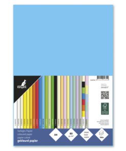 houtvrij en chloorvrij gebleekt papier. Leverbaar in verschillende kleuren. Pak à 100 vel