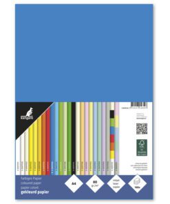 houtvrij en chloorvrij gebleekt papier. Leverbaar in verschillende kleuren. Pak à 100 vel