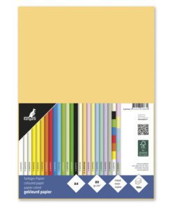 houtvrij en chloorvrij gebleekt papier. Leverbaar in verschillende kleuren. Pak à 100 vel