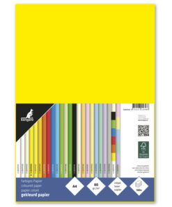 houtvrij en chloorvrij gebleekt papier. Leverbaar in verschillende kleuren. Pak à 100 vel