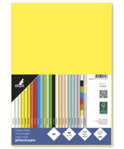 houtvrij en chloorvrij gebleekt papier. Leverbaar in verschillende kleuren. Pak à 100 vel
