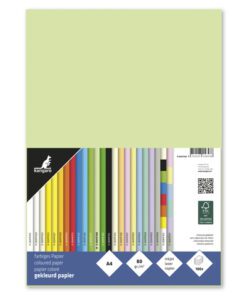 houtvrij en chloorvrij gebleekt papier. Leverbaar in verschillende kleuren. Pak à 100 vel