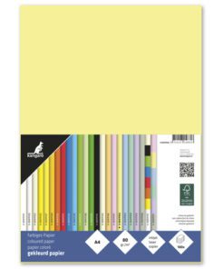 houtvrij en chloorvrij gebleekt papier. Leverbaar in verschillende kleuren. Pak à 100 vel