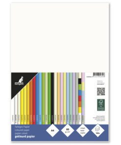 houtvrij en chloorvrij gebleekt papier. Leverbaar in verschillende kleuren. Pak à 100 vel