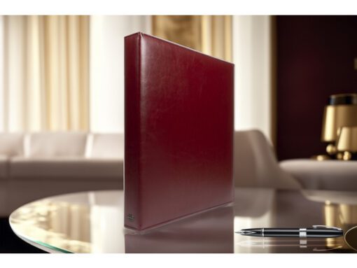 Ringband Multo Hannibal A4 23r O-25mm bordeaux kunstleder