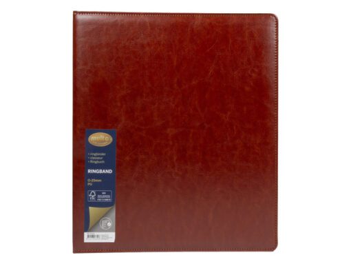 Ringband Multo Hannibal A4 23r O-25mm cognac kunstleder