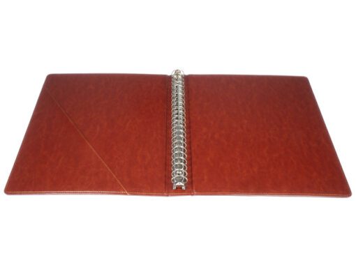 Ringband Multo Hannibal A4 23r O-25mm cognac kunstleder