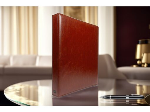 Ringband Multo Hannibal A4 23r O-25mm cognac kunstleder