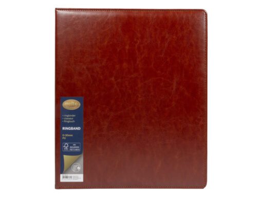 Ringband Multo Hannibal A4 23r O-30mm cognac kunstleder