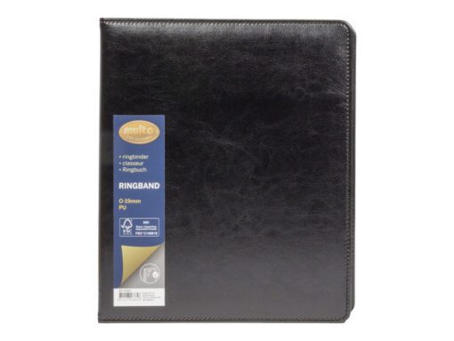 Ringband Multo Hannibal A5 17r O-19mm zwart kunstleder