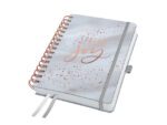 Spiraal-agenda Inspire A5 2026 (NL/FR/ EN/DU) Glittery Joy  hardcover