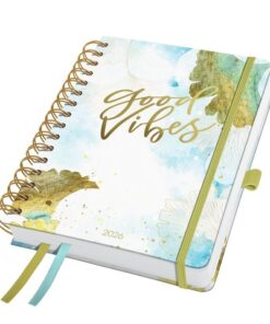 Spiraal-agenda Inspire A5 2026 (NL/FR/ EN/DU) Good Vibes    hardcover