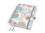 Spiraal-agenda Inspire A5 2026 (NL/FR/EN/DU) Rose Inspiration Hardcover