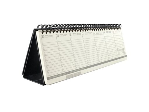 Tafelagenda Conceptum 2026 (NL/FR/EN/DU) 300x144x18 mm      zwart Hardcover