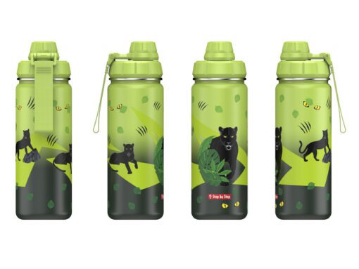 Thermosfles Step by Step 550ml RVS Black Cat