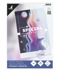 U-tas Kangaro A4 PVC 180 micron transparant krimp a 10 stuks