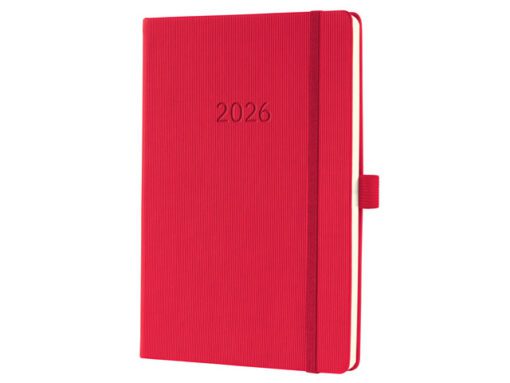 Weekagenda Conceptum A5 2026 (NL/FR/EN/DU) red Hardcover