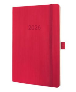 Weekagenda Conceptum A5 2026 (NL/FR/EN/DU) red Softcover