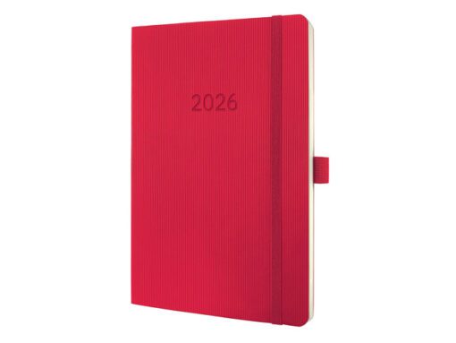 Weekagenda Conceptum A5 2026 (NL/FR/EN/DU) red Softcover