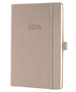 Weekagenda Conceptum A5 2026 (NL/FR/EN/DU) taupe Hardcover