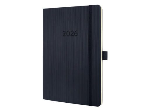 Weekagenda Conceptum A5 2026 (NL/FR/EN/DU) zwart Softcover